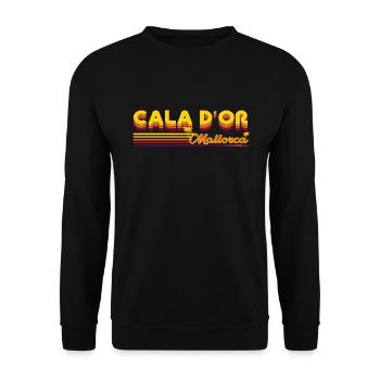 Cala D’or design de vacances estivales à Majorque - Sweat-shirt Unisexe - noir - Devant - Alina (178cm) & Michal (187cm)