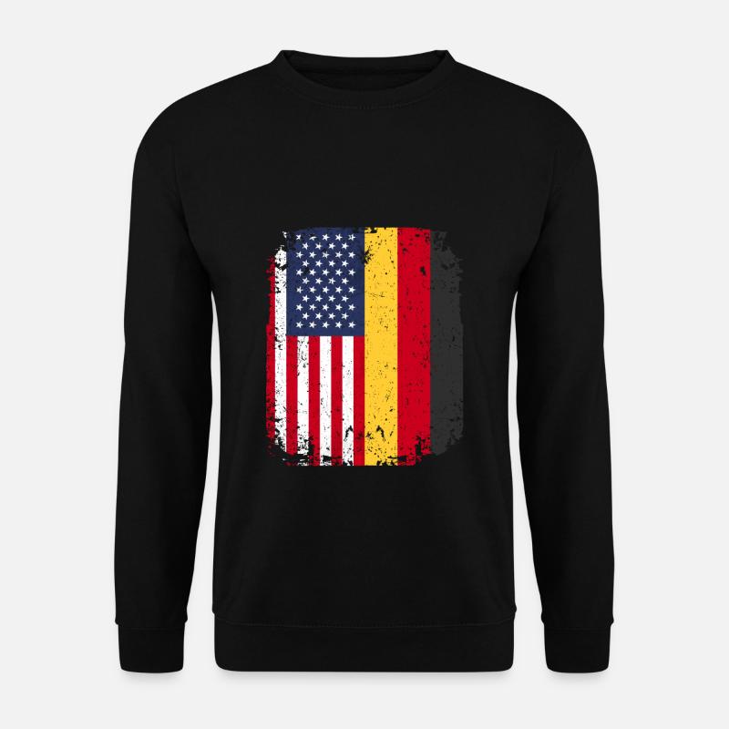 Germany flag USA Germany - Unisex Sweatshirt - black
