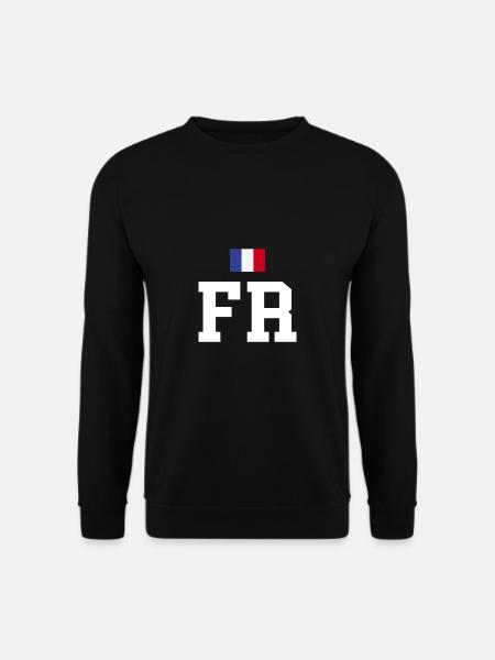 Drapeau FR France drapeau - Sweat-shirt Unisexe - noir