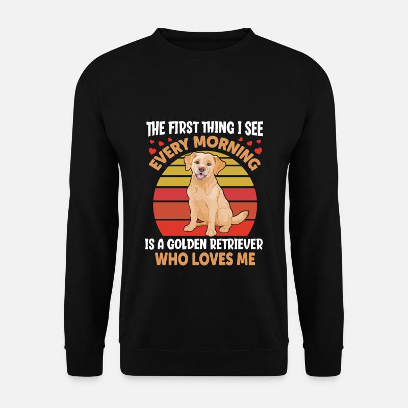 Golden Retriever - Unisex Pullover - Schwarz
