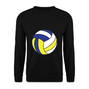 Volleyball Ball - Unisex Pullover - Schwarz - Vorne - Alina (178cm) & Michal (187cm)