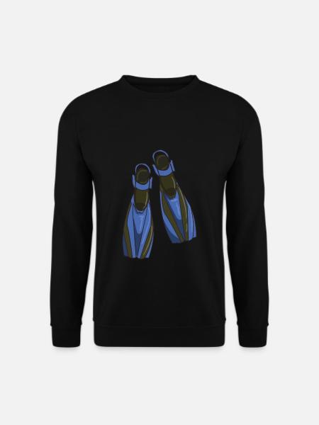 Diving Fins - Unisex Sweatshirt - black