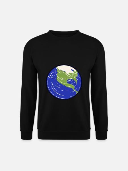 Solar System Planet Earth - Unisex Sweatshirt - black