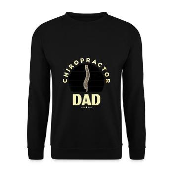 Chiropractic Chiropractor - Unisex Sweatshirt - black - Front - Alina (178cm) & Michal (187cm)