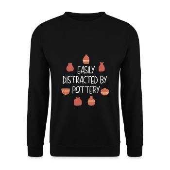 Potter Pottery - Unisex Sweatshirt - black - Front - Alina (178cm) & Michal (187cm)