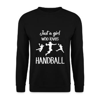 Handball Handballer - Unisex Pullover - Schwarz - Vorne - Alina (178cm) & Michal (187cm)
