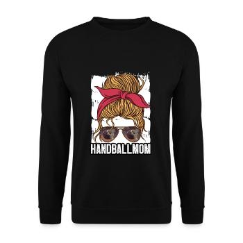 Handball players Handball players - Unisex Sweatshirt - black - Front - Alina (178cm) & Michal (187cm)