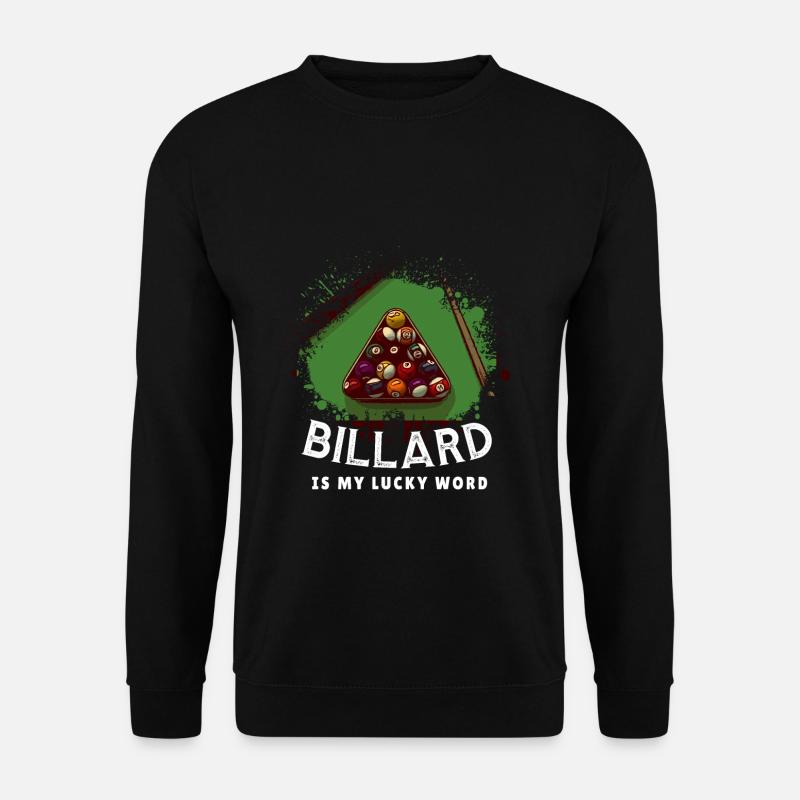 Billard Pool Billardkugel - Unisex Pullover - Schwarz