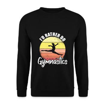 Gymnastique Gymnastique - Sweat-shirt Unisexe - noir - Devant - Alina (178cm) & Michal (187cm)