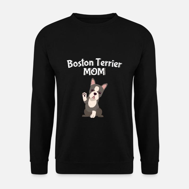 Boston Terrier Mom - Unisex Sweatshirt - black