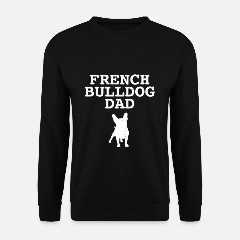 Français Bulldog Papa - Sweat-shirt Unisexe - noir