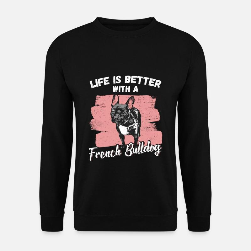 Französische Bulldogge - Unisex Pullover - Schwarz