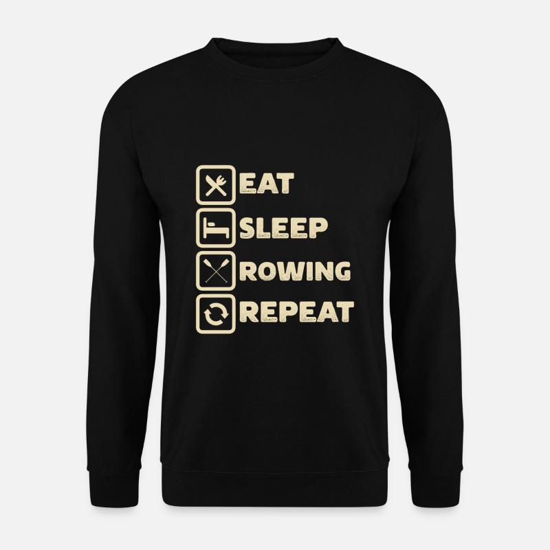 Bateau à rames - Sweat-shirt Unisexe - noir