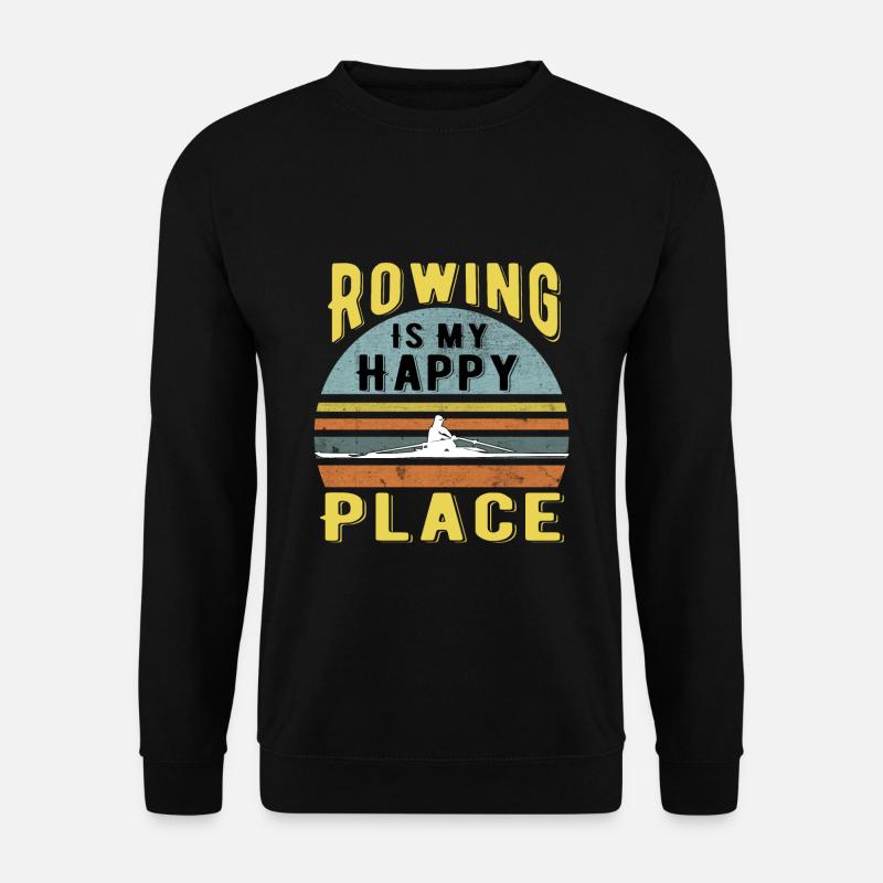 Rudern Ruderboot - Unisex Pullover - Schwarz