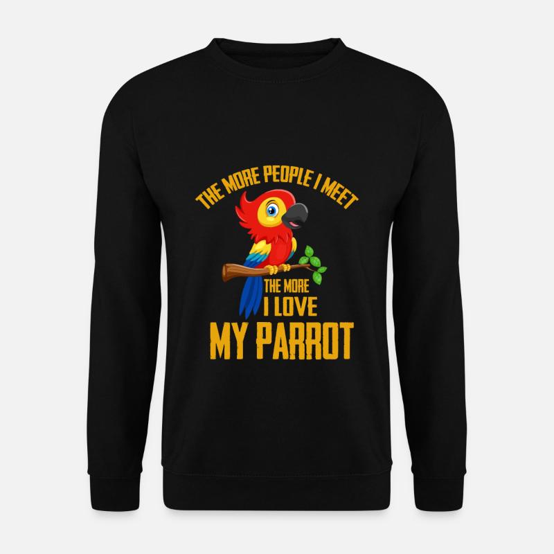 Papagei - Unisex Pullover - Schwarz