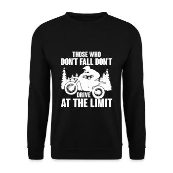Motocross Dirt Bike - Sweat-shirt Unisexe - noir - Devant - Alina (178cm) & Michal (187cm)