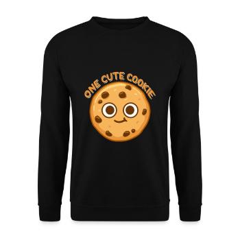Biscuit - Sweat-shirt Unisexe - noir - Devant - Alina (178cm) & Michal (187cm)