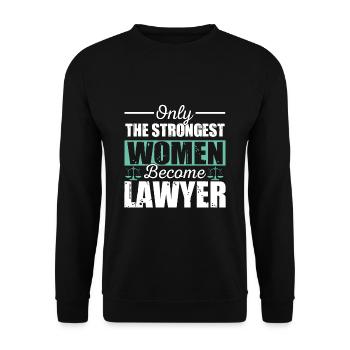 Anwalt - Unisex Pullover - Schwarz - Vorne - Alina (178cm) & Michal (187cm)