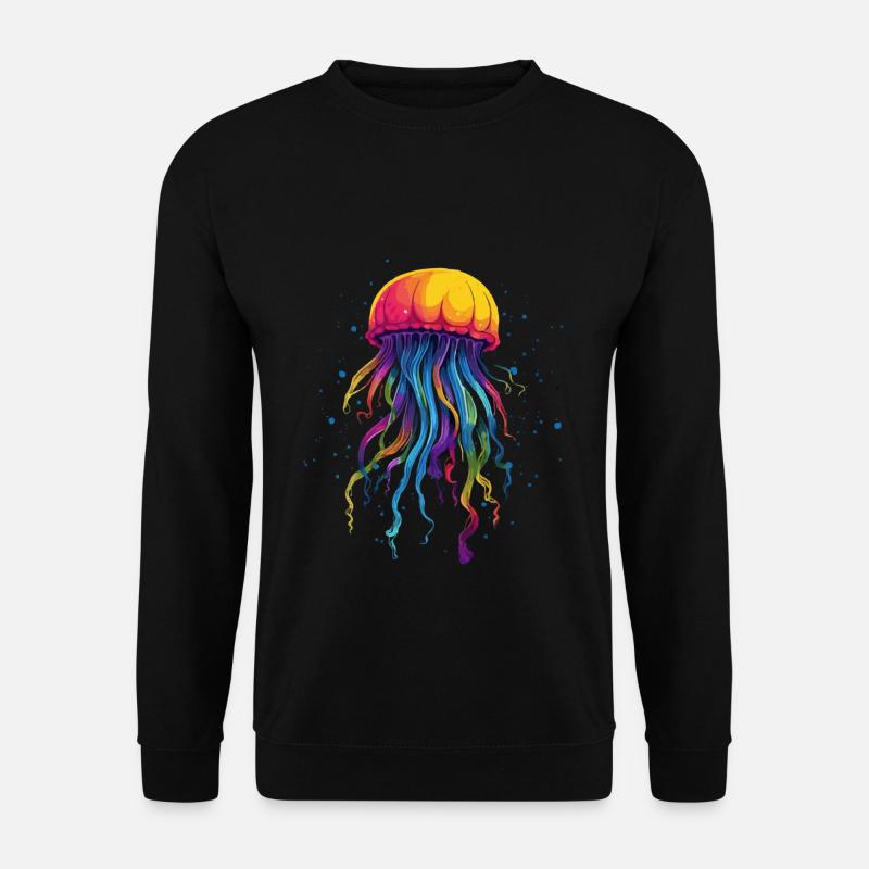 Rainbow jellyfish - Unisex Sweatshirt - black