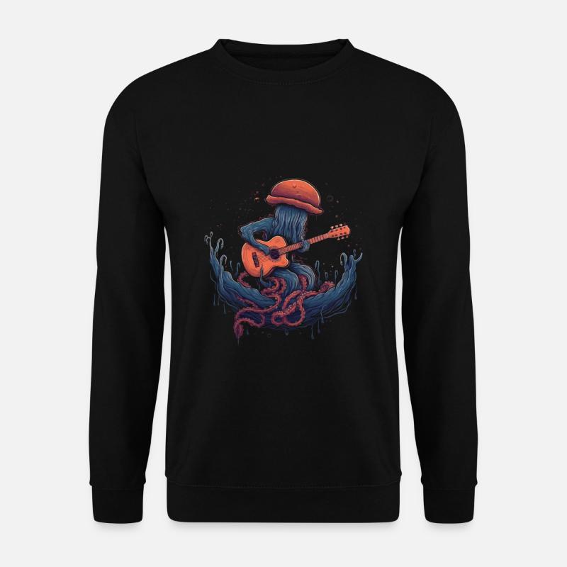 Jellyfish Guitar - Unisex Sweatshirt - black