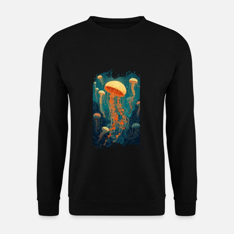 Qualle - Unisex Pullover - Schwarz
