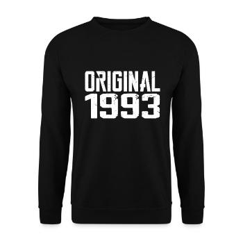 1993 Vintage Cadeau Anniversaire Rétro Cadeau 1993 - Sweat-shirt Unisexe - noir - Devant - Alina (178cm) & Michal (187cm)