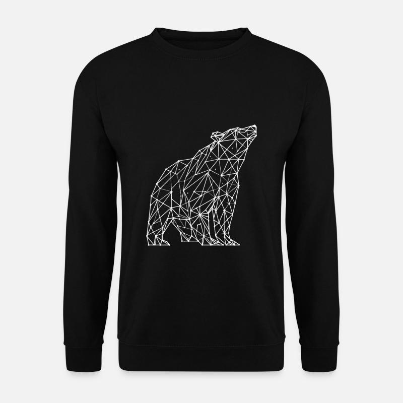 Polygone d’ours - Sweat-shirt Unisexe - noir