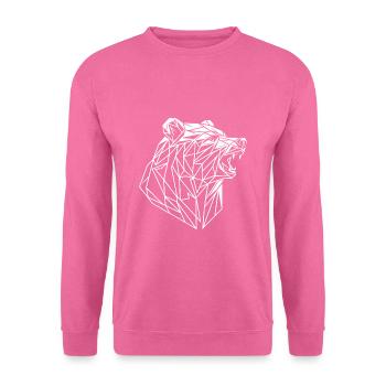 Bär Polygon - Unisex Pullover - Pink - Vorne