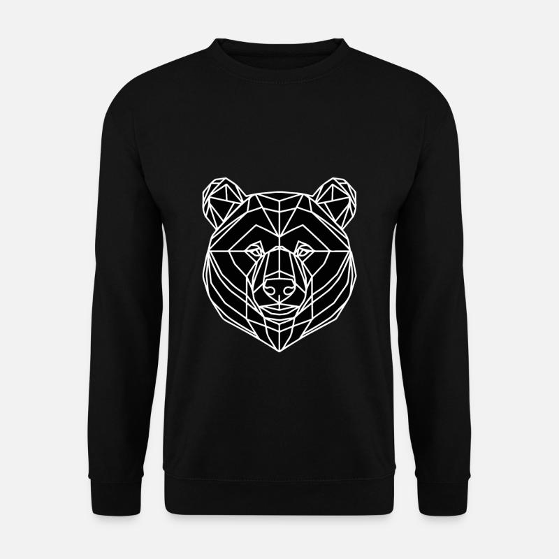 Polygone d’ours - Sweat-shirt Unisexe - noir