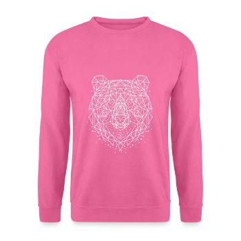 Bär Polygon - Unisex Pullover - Pink - Vorne