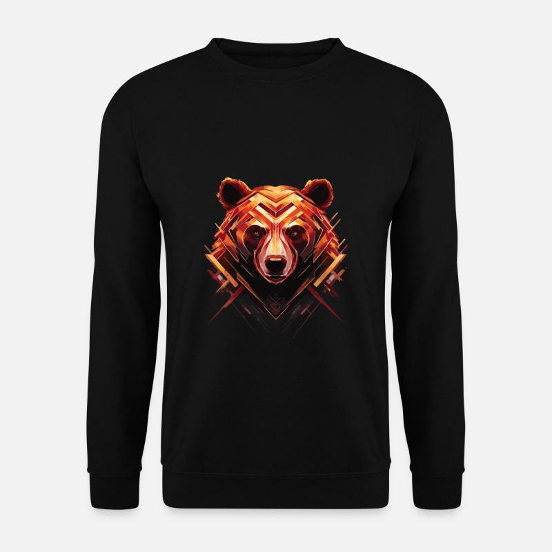 Polygone d’ours - Sweat-shirt Unisexe - noir