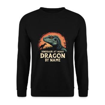 Bearded Dragon Bartagame - Unisex Sweatshirt - black - Front - Alina (178cm) & Michal (187cm)