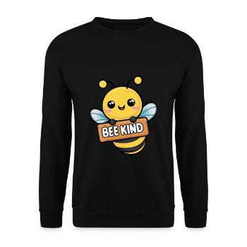 Abeille Enfant Abeille Abeille - Sweat-shirt Unisexe - noir - Devant - Alina (178cm) & Michal (187cm)