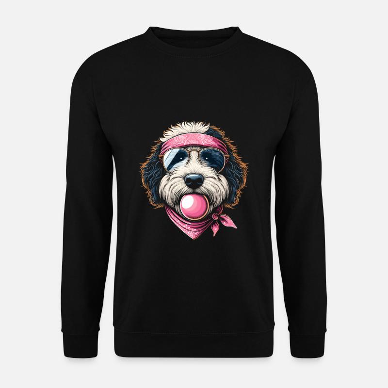 Bernedoodle Hund - Unisex Pullover - Schwarz