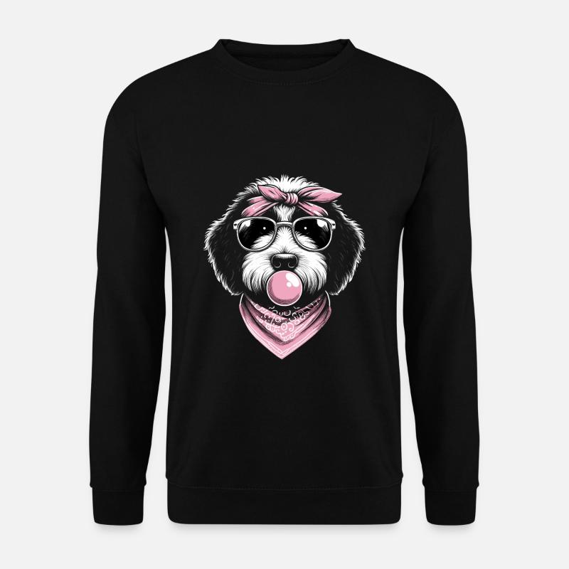 Bernedoodle Dog - Unisex Sweatshirt - black