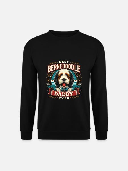 Bernedoodle Dog Daddy - Unisex Sweatshirt - black