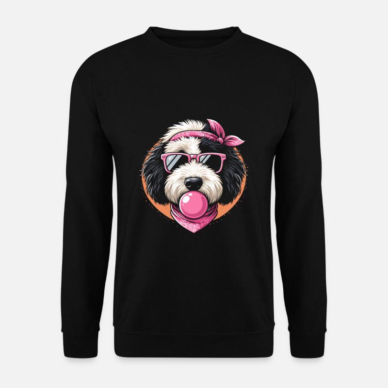 Bernedoodle Dog - Unisex Sweatshirt - black