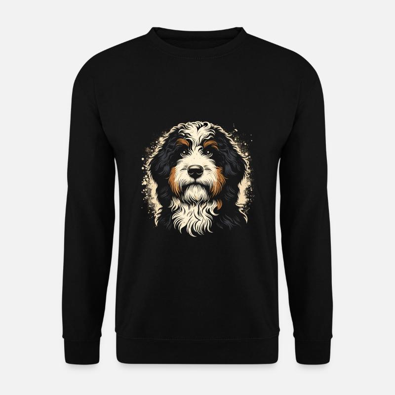 Bernedoodle Hund - Unisex Pullover - Schwarz