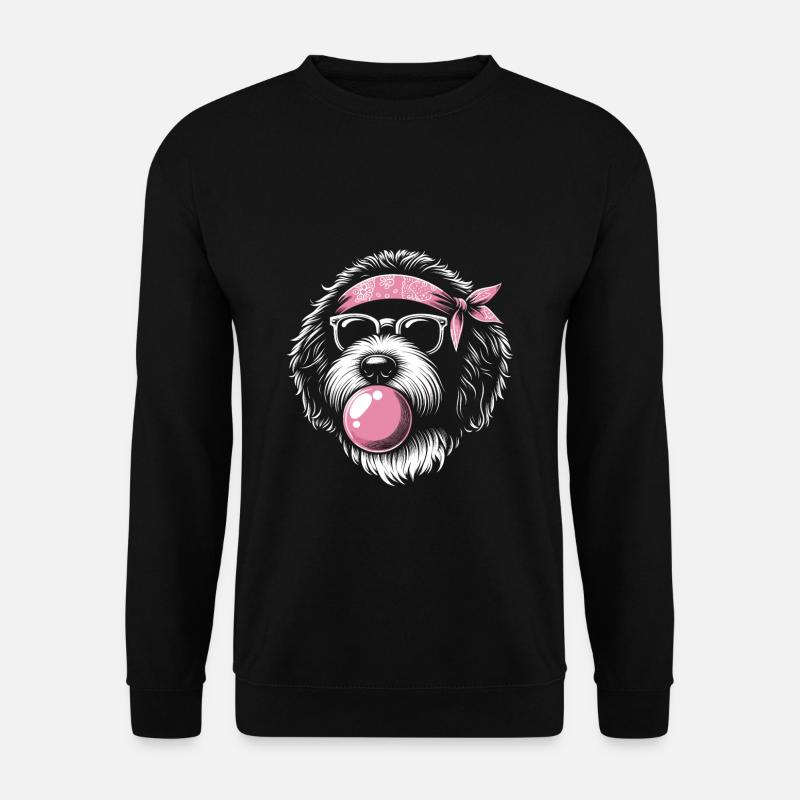 Bernedoodle Hund - Unisex Pullover - Schwarz