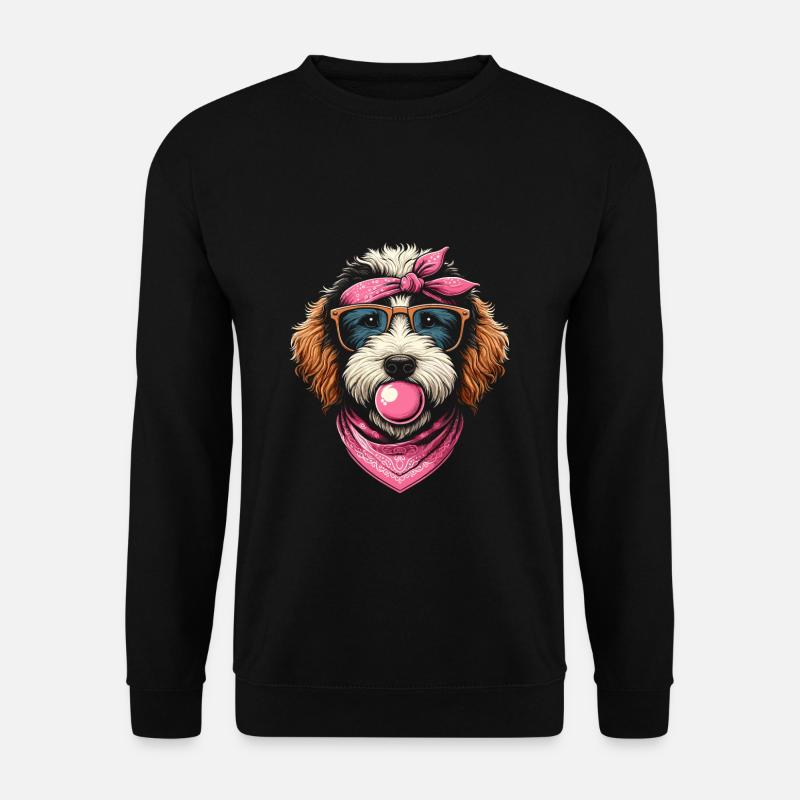 Bernedoodle Dog - Unisex Sweatshirt - black