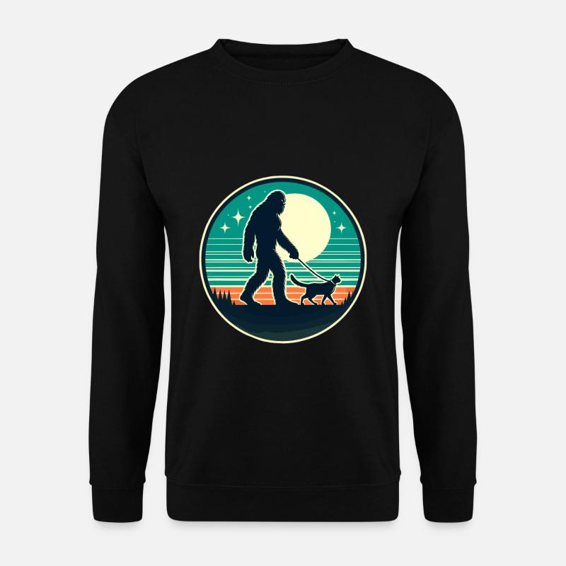 Bigfoot Cat - Unisex Sweatshirt - black