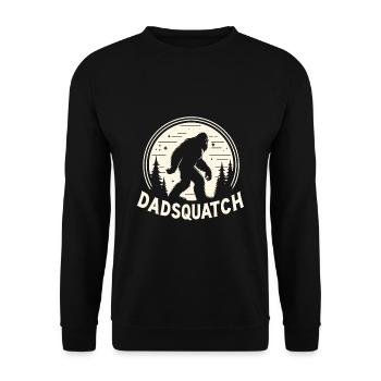 Bigfoot DADSQUATCH Dad Dad Dad Gift - Unisex Sweatshirt - black - Front - Alina (178cm) & Michal (187cm)