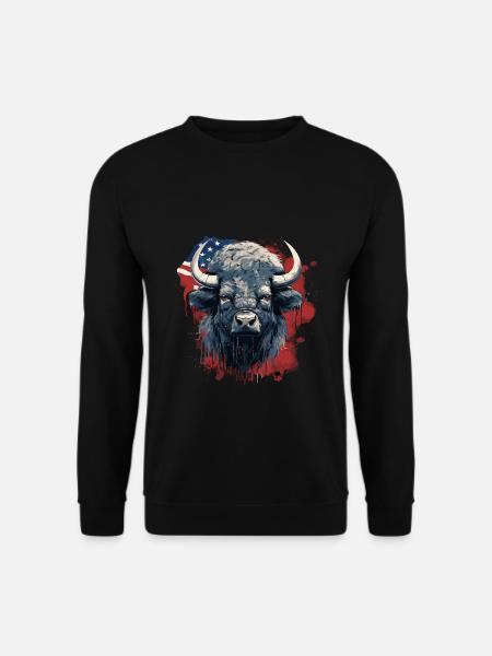 Bison - Sweat-shirt Unisexe - noir