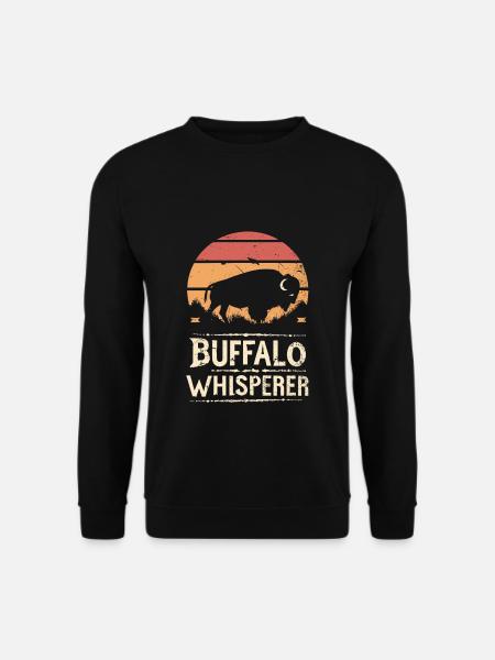 Buffalo Whisperer - Unisex Sweatshirt - black