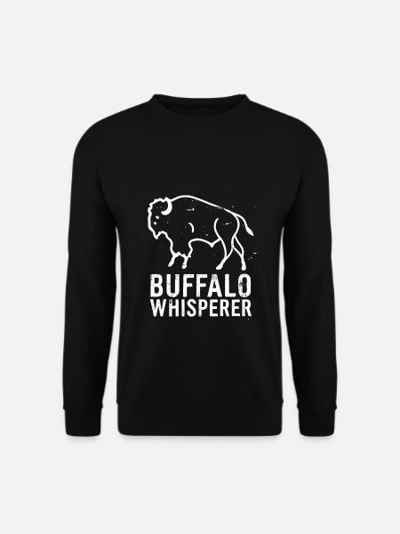Buffalo Whisperer - Unisex Pullover - Schwarz