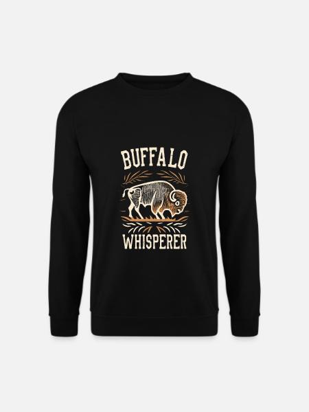 Buffalo Whisperer - Unisex Pullover - Schwarz