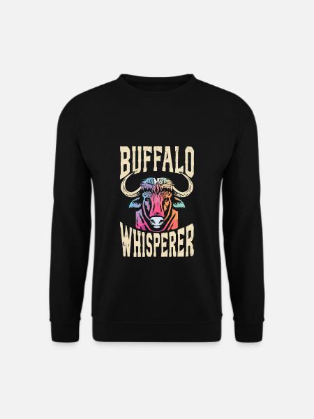 Buffalo Whisperer - Unisex Pullover - Schwarz