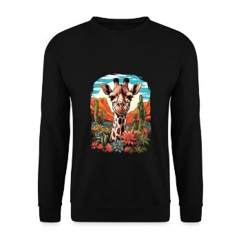 Camel - Unisex Sweatshirt - black - Front - Alina (178cm) & Michal (187cm)