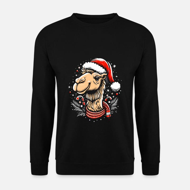 Camel Christmas - Unisex Sweatshirt - black