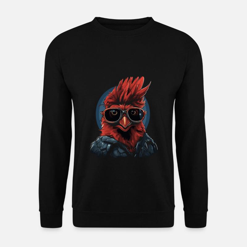 Red Cardinal Vogel - Unisex Sweatshirt - black